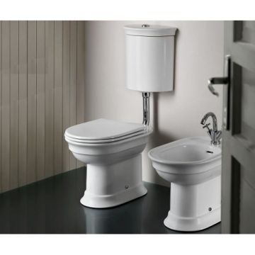 Set vas Wc Hatria Dolcevita stativ cu capac soft-close si rezervor