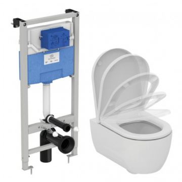 Set vas Wc Ideal Standard Blend + capac soft-close + cadru Prosys 120