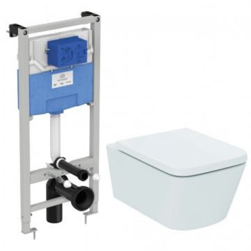 Set vas Wc Ideal Standard Blend Cube + capac soft-close + cadru Prosys 120