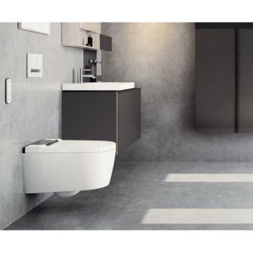 Vas Wc Geberit Aquaclean Sela suspendat cu functie de bideu electric - Culoare Alb pal