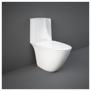 Vas Wc Rak Sensation Rimless cu fixare ascunsa pentru rezervor ceramic - Culoare Alb pal