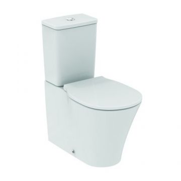 Set vas Wc Ideal Standard Connect Air Aquablade back-to-wall cu rezervor și capac cu închidere lentă - Forma patrat