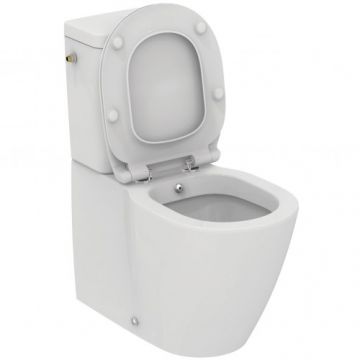 Set Vas Wc Ideal Standard Connect back-to-wall cu funcție de bideu cu rezervor si capac cu inchidere lenta