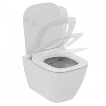 Set vas WC Ideal Standard I.Life S RimLS+ suspendat cu capac slim soft-close