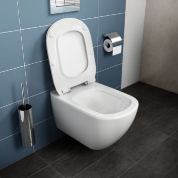 Set vas Wc Ideal Standard Tesi Aquablade + Capac cu inchidere lenta